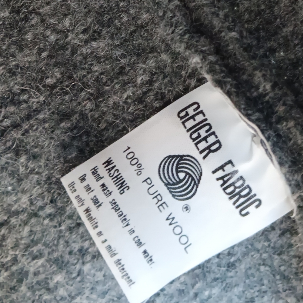 Heather Gray GEIGER Boiled Wool Sweater - Picture 2 of 6